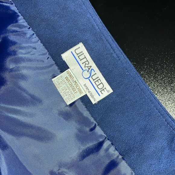 Lilli Ann Ultra Suede Blazer Color Block Vintage Made in the USA Approx Sz M - Picture 10 of 14